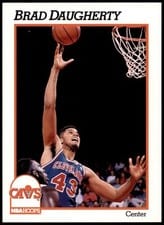 1991-92 Hoops Base Set Brad Daugherty #36 card