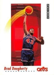 1991-92 SkyBox Base Set Brad Daugherty #47 card