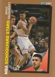 1992-93 Fleer Base Set Brad Daugherty #257 card