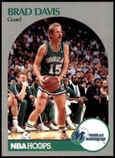 1990-91 Hoops Base Set Brad Davis #84 card