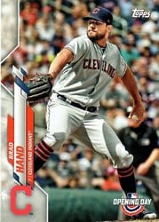 2020 Topps Opening Day Base Set Brad Hand #195 card