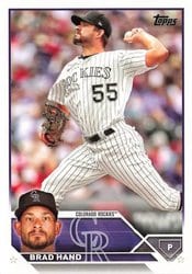 2023 Topps Update Base Set Brad Hand #US155 card