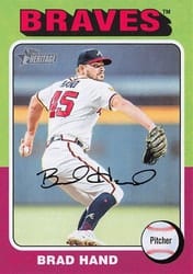 2024 Topps Heritage Base Set Brad Hand #361 card