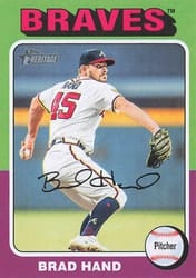 2024 Topps Heritage Mini Base Set Brad Hand #361 card