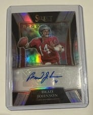 2021 Panini Select Signatures Select Brad Johnson #SSP-BJO card