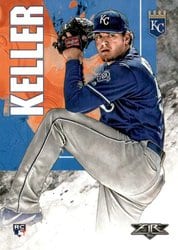 2019 Topps Fire Base Set Brad Keller #76 card