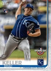 2019 Topps Opening Day Base Set Brad Keller #91 card