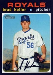 2020 Topps Heritage Base Set Brad Keller #258 card
