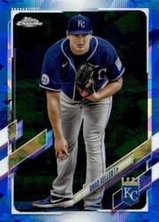 2021 Topps Chrome Sapphire Edition Base Set Brad Keller #544 card