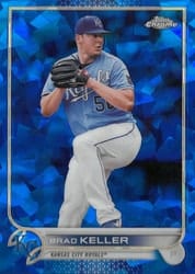 2022 Topps Chrome Sapphire Edition Base Set Brad Keller #412 card