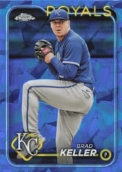 2024 Topps Chrome Sapphire Edition Base Set Brad Keller #140 card