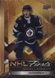2024-25 Upper Deck NHL Firsts Brad Lambert #NF-13 card