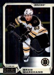 2018-19 O-Pee-Chee Platinum Base Set Brad Marchand #63 card