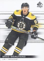 2019-20 SP Authentic Base Set Brad Marchand #30 card