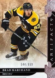 2019-20 Upper Deck Artifacts Base Set Brad Marchand #116 card