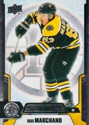 2019-20 Upper Deck Credentials Base Set Brad Marchand #2 card