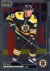 2020-21 O-Pee-Chee Platinum Base Set Brad Marchand #110 card
