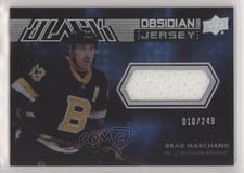 2021-22 SPx UD Black Obsidian Jersey Brad Marchand #OJ-BM card