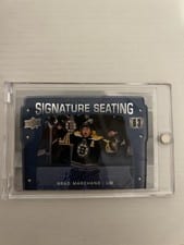 2021-22 Upper Deck Premier Premier Signature Seats Brad Marchand #PSS-BM card