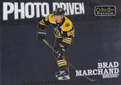 2022-23 O-Pee-Chee Platinum Photo Driven Brad Marchand #PD-6 card