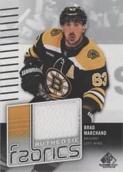 2022-23 SP Game Used Authentic Fabrics Brad Marchand #AF-BM card