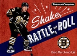 2024-25 Parkhurst Champions Shake Rattle and Roll Brad Marchand #SRR-3 card
