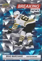 2024-25 Upper Deck Breaking News Brad Marchand #BN-5 card