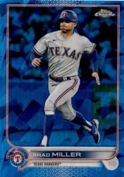 2022 Topps Chrome Update Sapphire Edition Base Set Brad Miller #US91 card