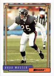 1992 Topps Base Set Brad Muster #88 card