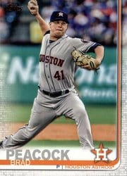 2019 Topps Base Set Brad Peacock #136 card