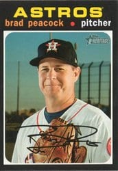 2020 Topps Heritage Base Set Brad Peacock #256 card