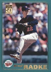 2001 Topps Base Set Brad Radke #285 card