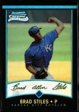 2001 Bowman Chrome Brad Stiles #321 card