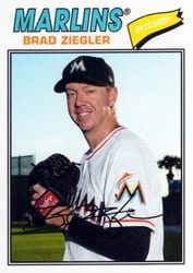 2018 Topps Archives Base Set Brad Ziegler #185 card