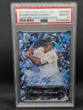 2024 Bowman Draft Sapphire Edition Selections Autographs Braden Montgomery #SSA-BM card