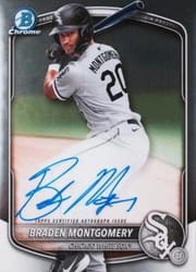2025 Bowman Chrome Prospects Autographs Braden Montgomery #CPA-BM card