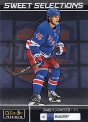 2022-23 O-Pee-Chee Platinum Sweet Selections Braden Schneider #SS-11 card