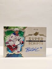 2022-23 SPx Rookie Superscripts Braden Schneider #SSR-BS card