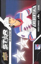 2022-23 Upper Deck Credentials 2nd Star of the Night Rookies Braden Schneider #2SR-1 card