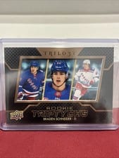 2022-23 Upper Deck Trilogy Rookie Triptychs Braden Schneider #RT-BS card