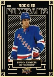 2022-23 Upper Deck UD Portraits Braden Schneider #P-35 card