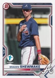 2021 Bowman 1st Edition Base Set Braden Shewmake #BP-48 card