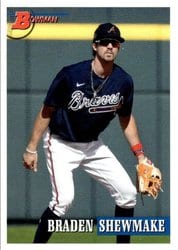 2021 Bowman Heritage Base Set Braden Shewmake #115 card