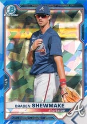 2021 Bowman Sapphire Edition Base Set Braden Shewmake #BCP-48 card
