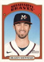 2021 Topps Heritage Minor League Base Set Braden Shewmake #108 card