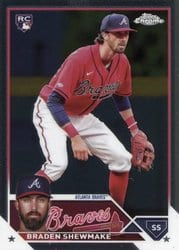 2023 Topps Chrome Update Base Set Braden Shewmake #USC31 card