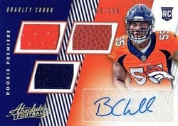 2018 Panini Absolute Base Set Bradley Chubb #169 card