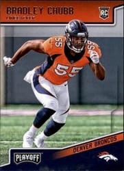 2018 Panini Playoff Base Set Bradley Chubb #204 card