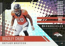 2018 Panini Unparalleled Base Set Bradley Chubb #203 card