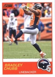 2019 Score Base Set Bradley Chubb #19 card